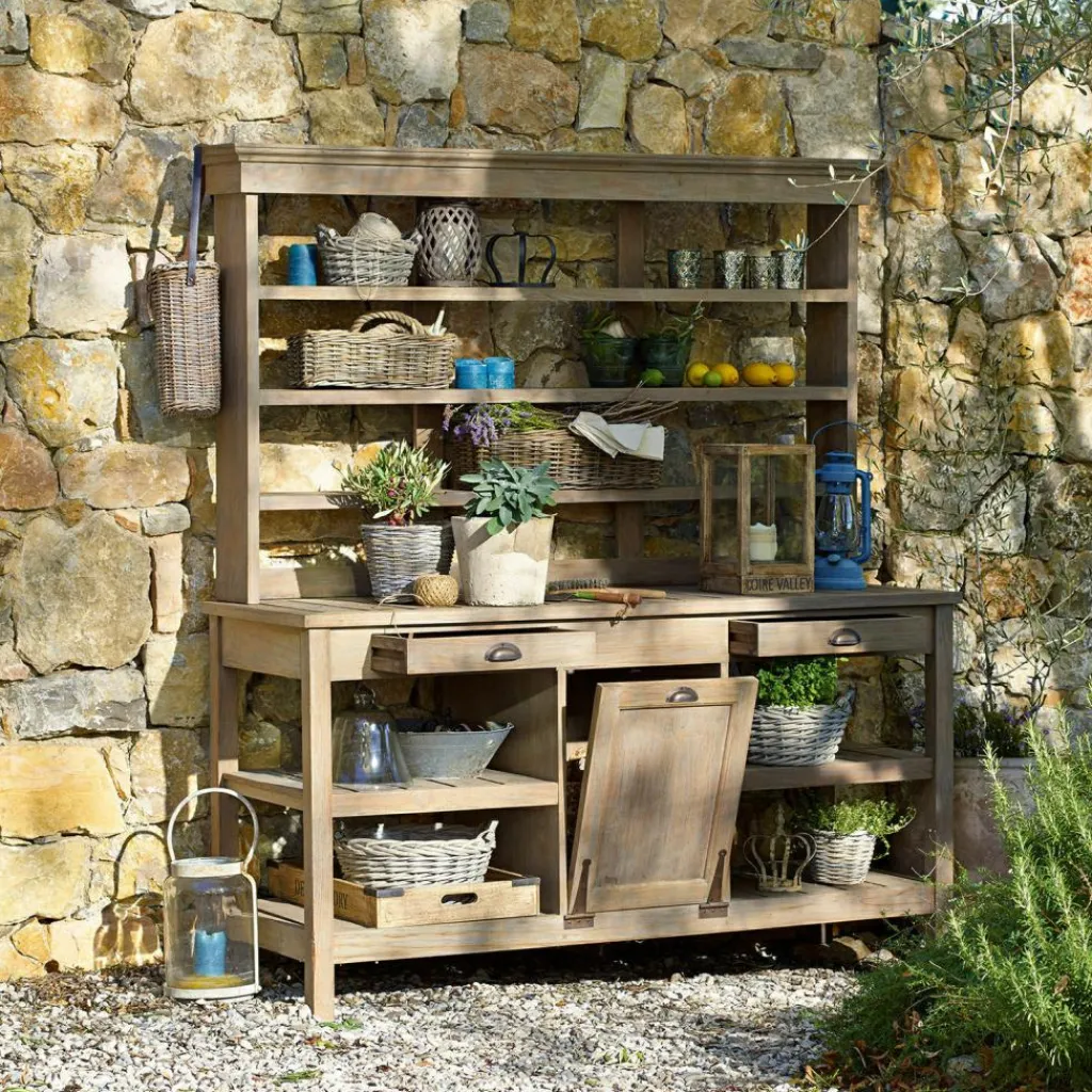 LOBERON Étagères À Plantes*Buffet de jardinage Fallon