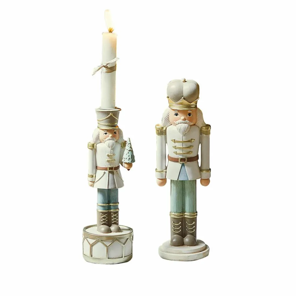 LOBERON Figurines De Noël*Casse-noisettes décoratif avec bougeoir Ellicott