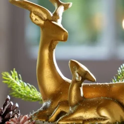 LOBERON Figurines De Noël*Chevreuil avec faon Tiralee