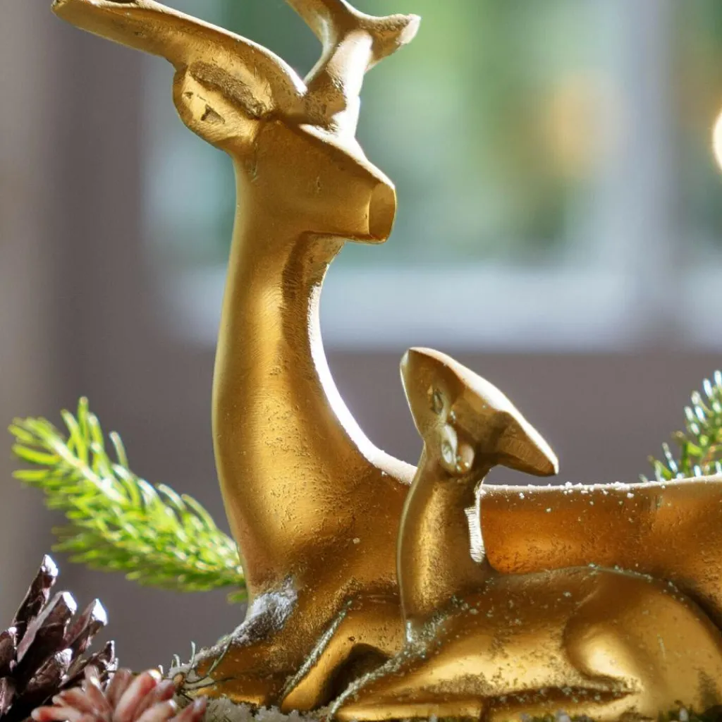 LOBERON Figurines De Noël*Chevreuil avec faon Tiralee