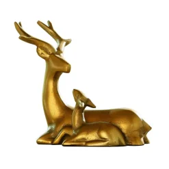LOBERON Figurines De Noël*Chevreuil avec faon Tiralee