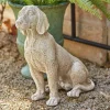 LOBERON Décorations De Jardin*Chien décoratif Albinor