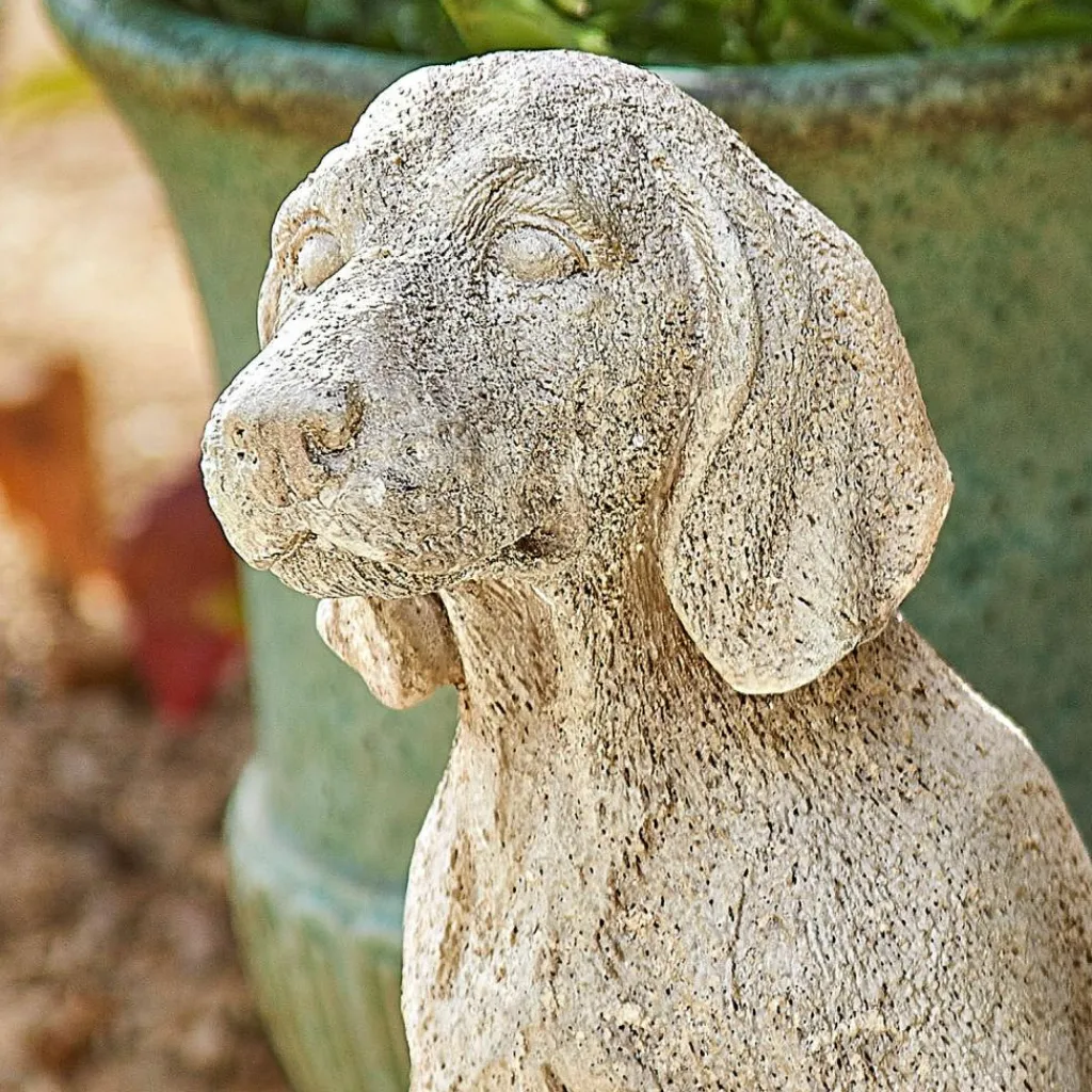 LOBERON Décorations De Jardin*Chien décoratif Albinor