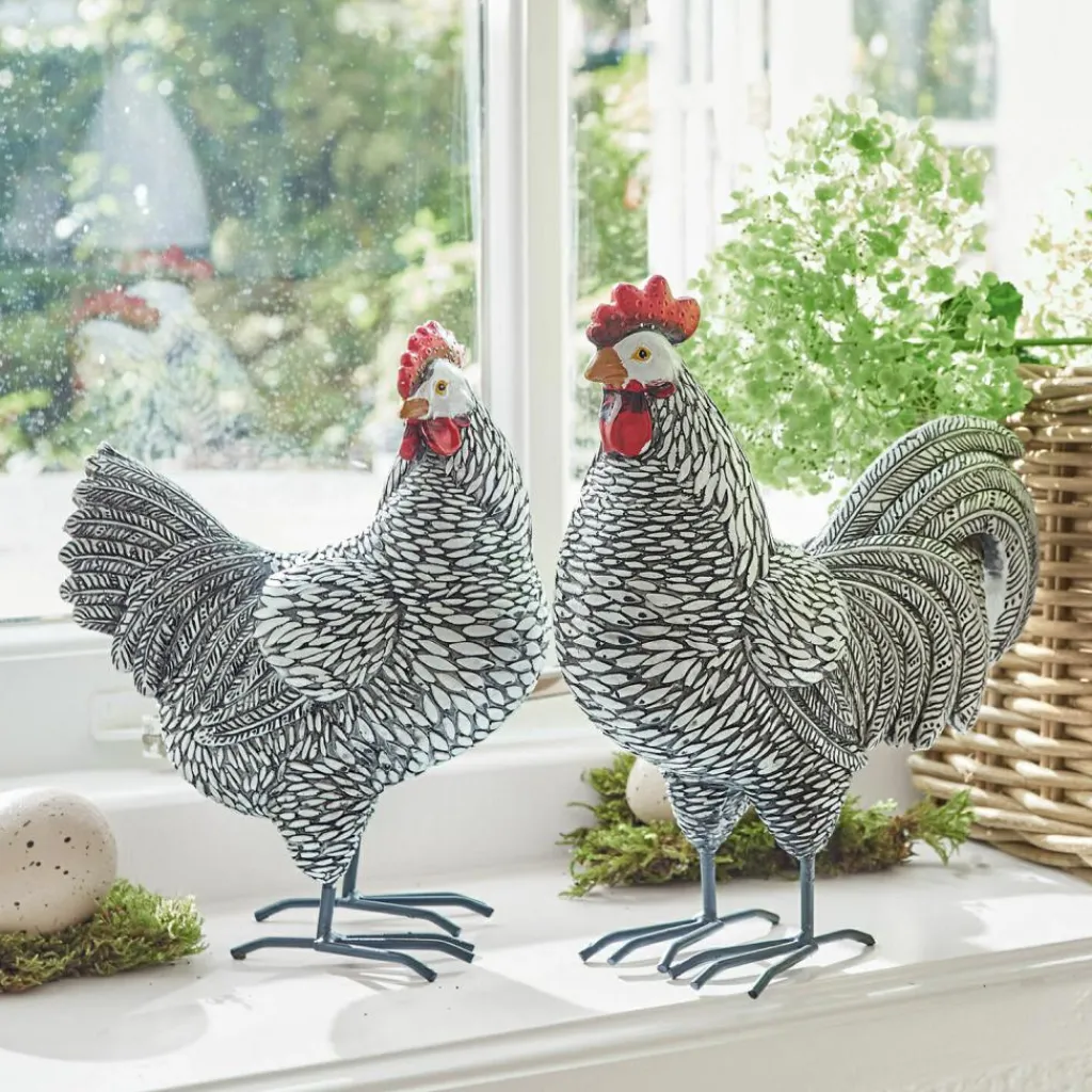 LOBERON Décorations De Jardin*Coq et poule Mannis