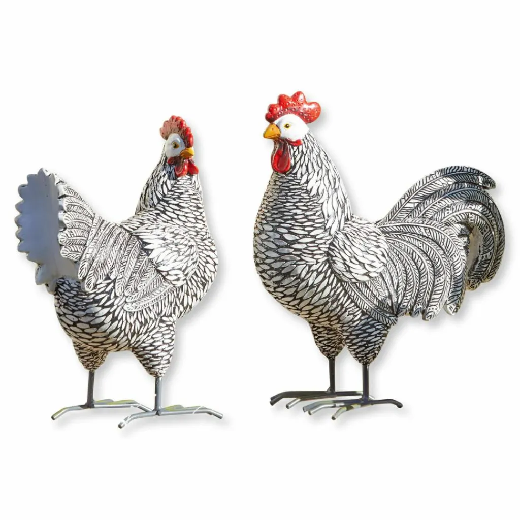 LOBERON Décorations De Jardin*Coq et poule Mannis