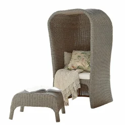 LOBERON Canapés, Chaises Et Fauteuils*Corbeille de plage avec repose-pieds Sanivane