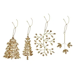 LOBERON Décorations Pour Le Sapin*Décorations de Noël, set de 4 Zaniva