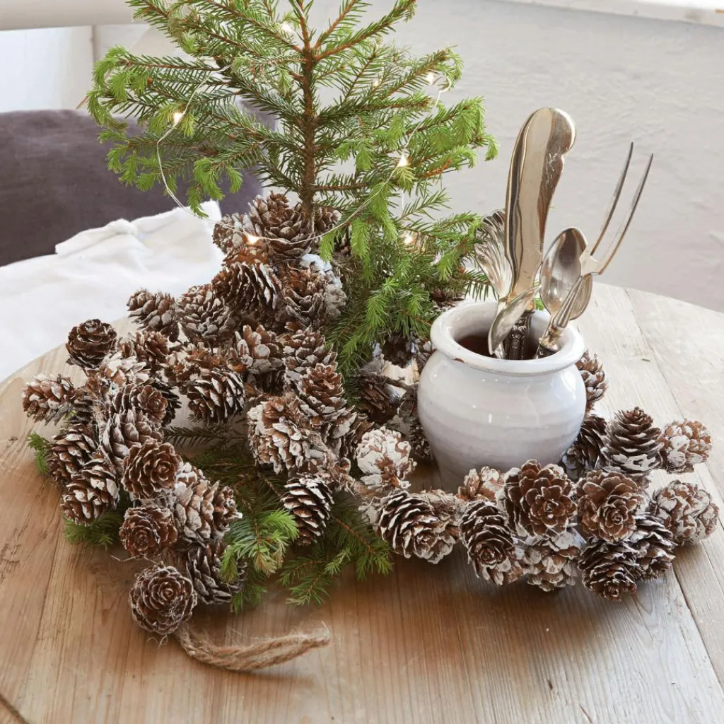 LOBERON Décorations De Table De Noël*Guirlande de pommes de pin Jacci