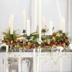 LOBERON Décorations De Table De Noël*Guirlande de pommes de pin Jacci