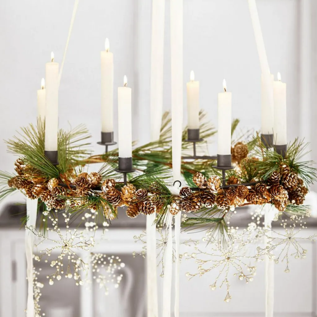 LOBERON Décorations De Table De Noël*Guirlande de pommes de pin Jacci