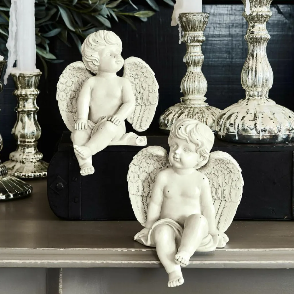 LOBERON Personnages|Décoration*Lot de 2 anges décoratifs Starlight