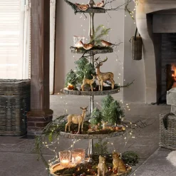 LOBERON Figurines De Noël*Lot de 11 animaux de la forêt Pluvet
