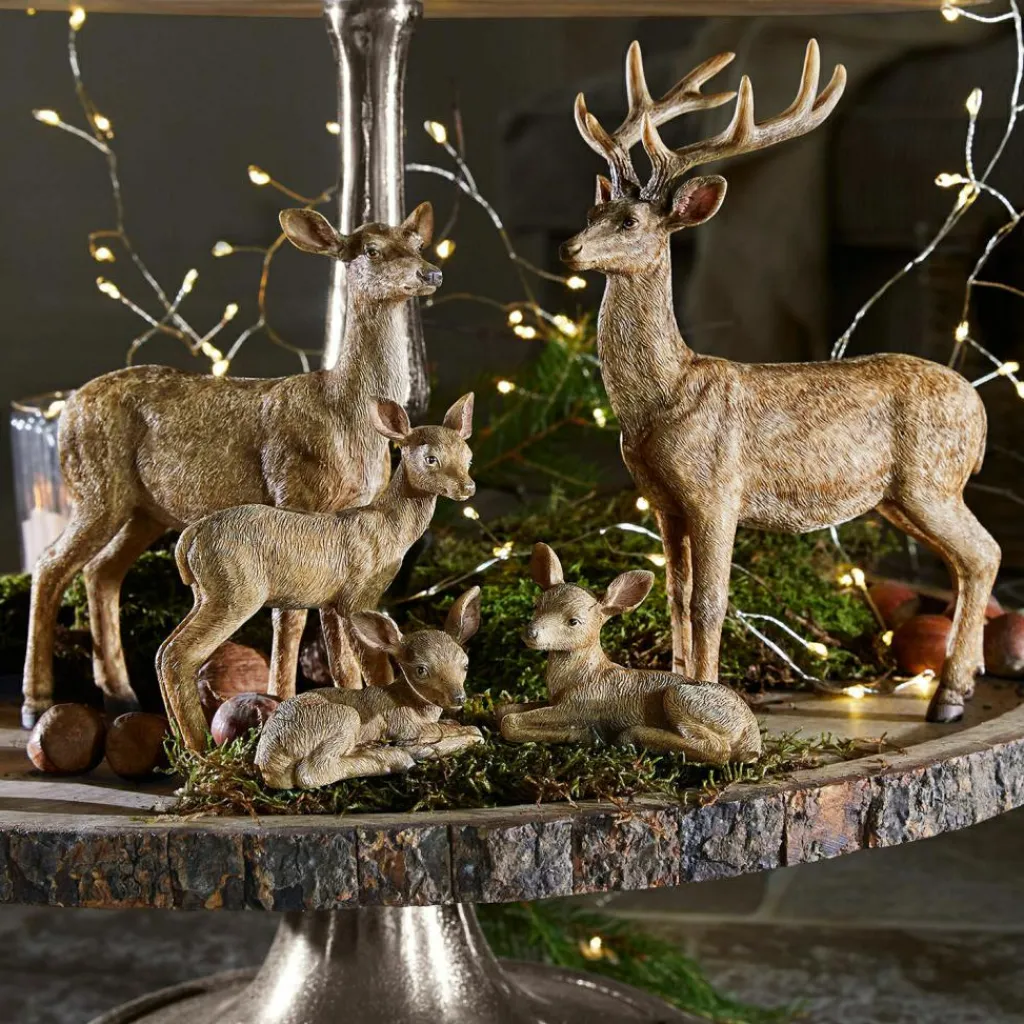 LOBERON Figurines De Noël*Lot de 11 animaux de la forêt Pluvet