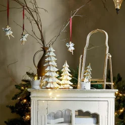 LOBERON Décorations De Table De Noël|Objets Décoratifs De Noël*Lot de 2 arbres décoratifs Norbury