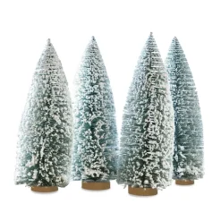 LOBERON Objets Décoratifs De Noël*Lot de 4 arbres décoratifs Landscape
