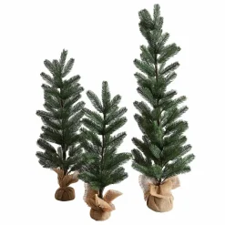 LOBERON Sapins Et Accessoires*Lot de 3 arbres décoratifs Merpins