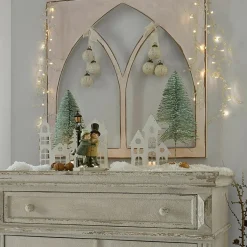 LOBERON Objets Décoratifs De Noël*Lot de 2 arbres décoratifs Lyselle