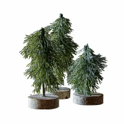 LOBERON Objets Décoratifs De Noël*Lot de 3 arbres Lonzac