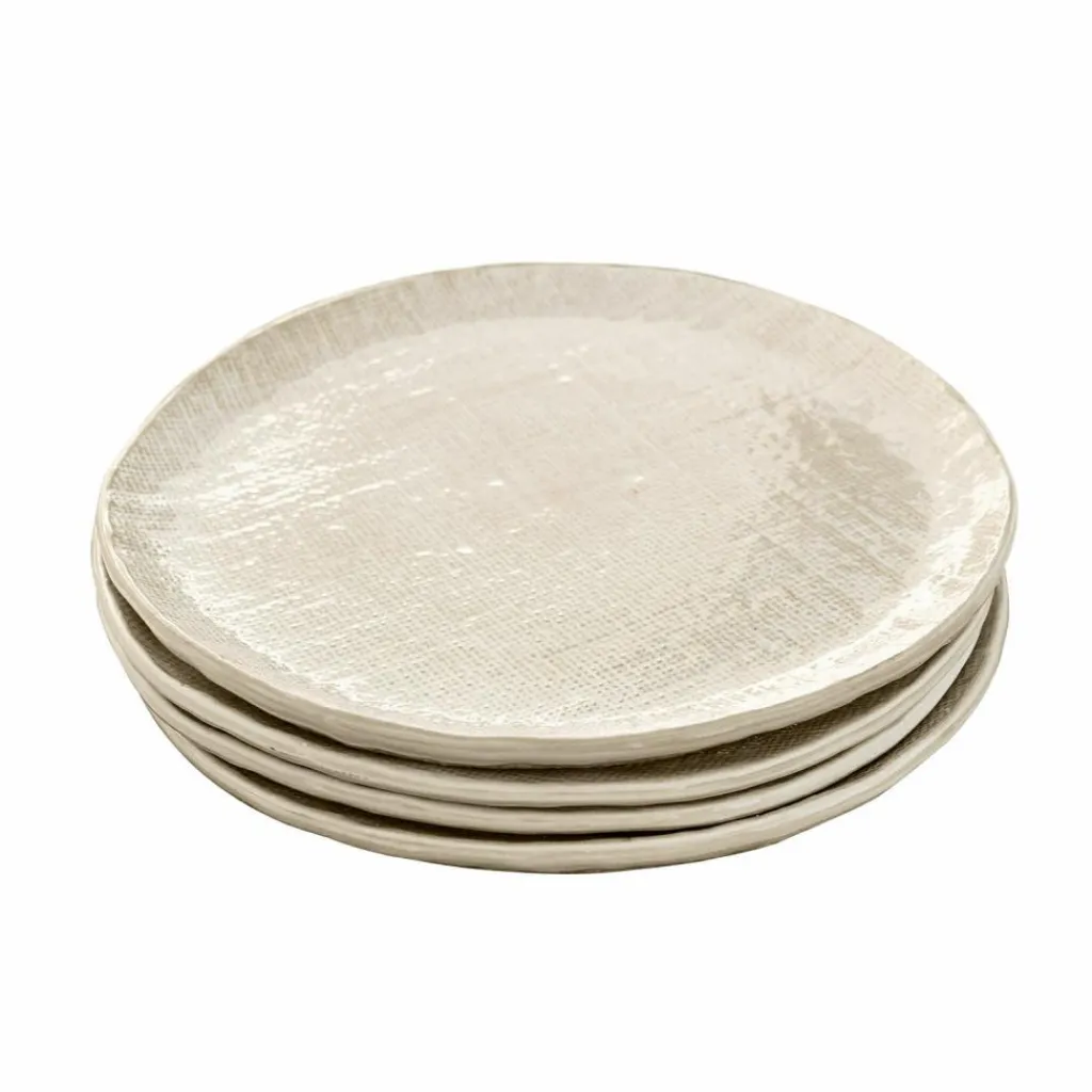 LOBERON Vaisselle|Vaisselle*Lot de 4 assiettes à dessert Luganville