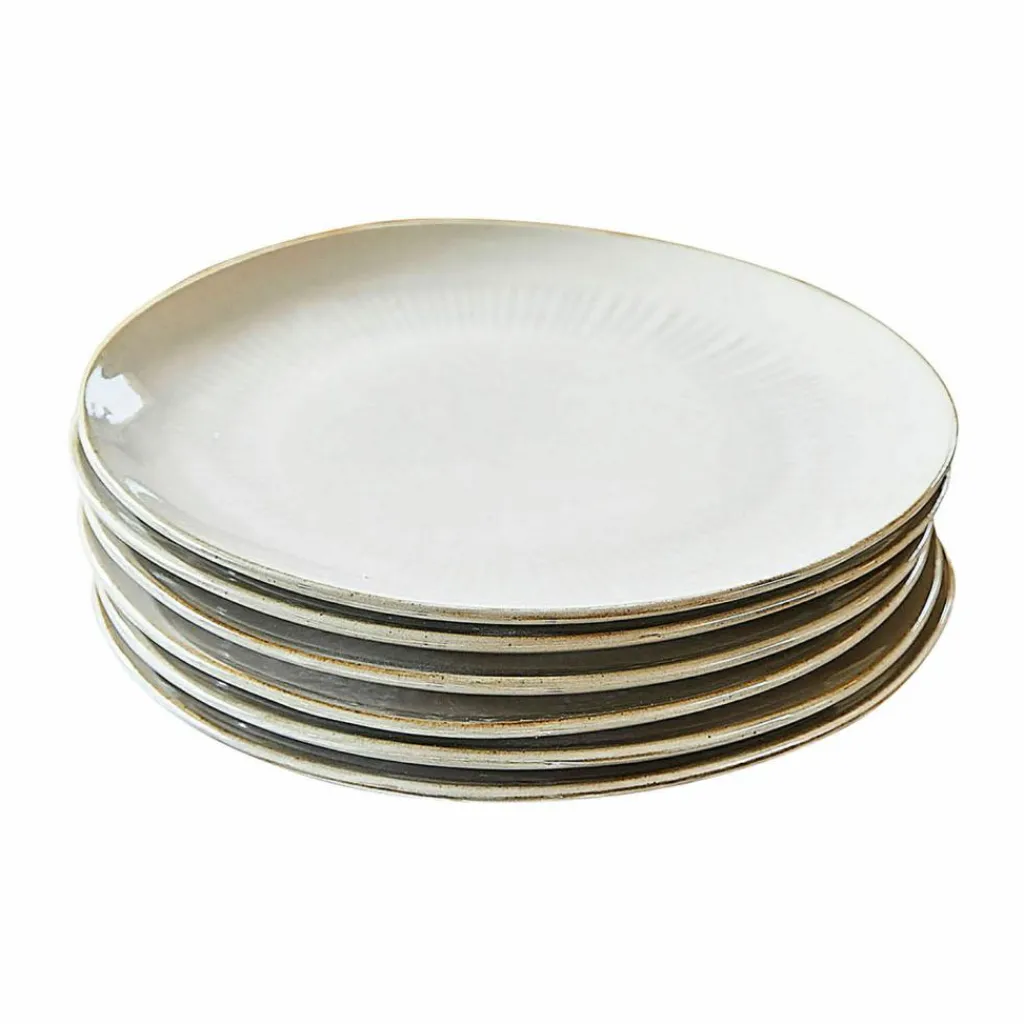 LOBERON Vaisselle|Vaisselle*Lot de 6 assiettes à dessert Périers
