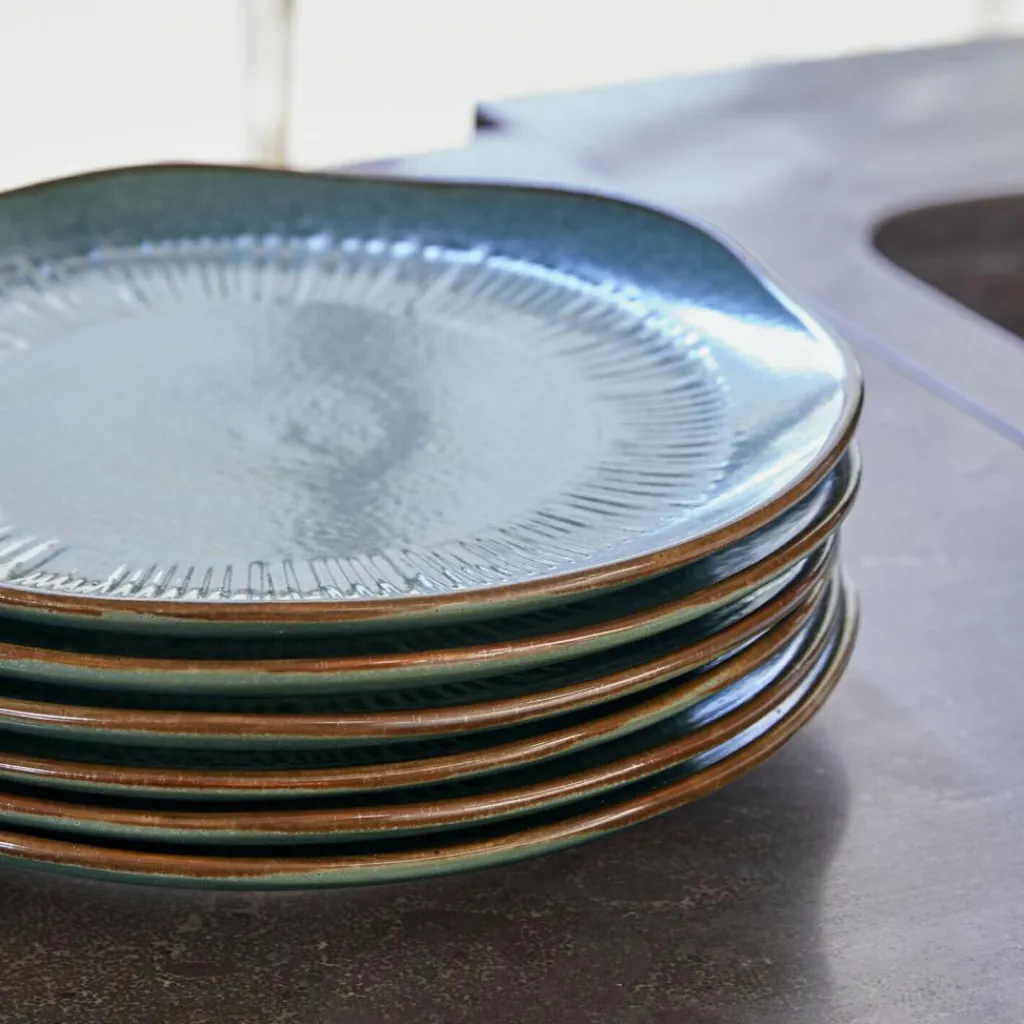 LOBERON Vaisselle|Vaisselle*Lot de 6 assiettes à dessert Périers