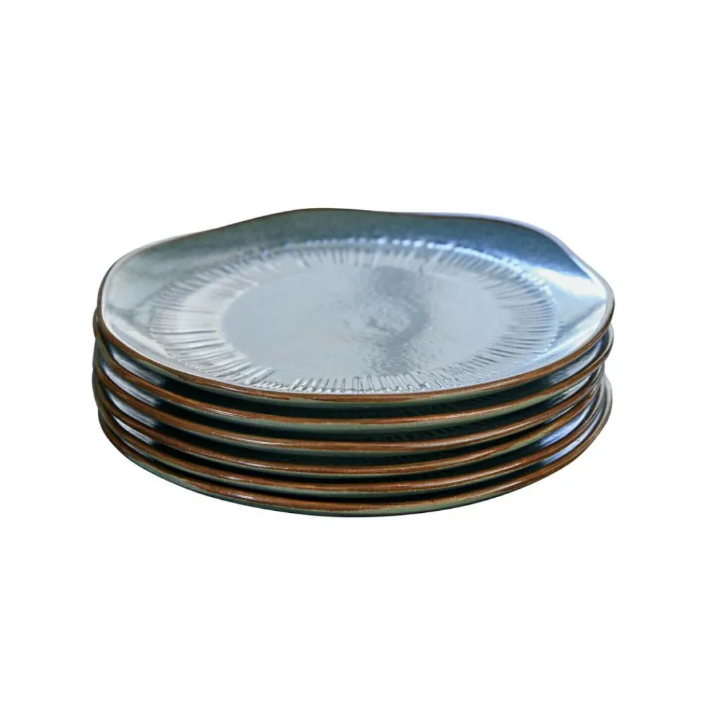LOBERON Vaisselle|Vaisselle*Lot de 6 assiettes à dessert Périers