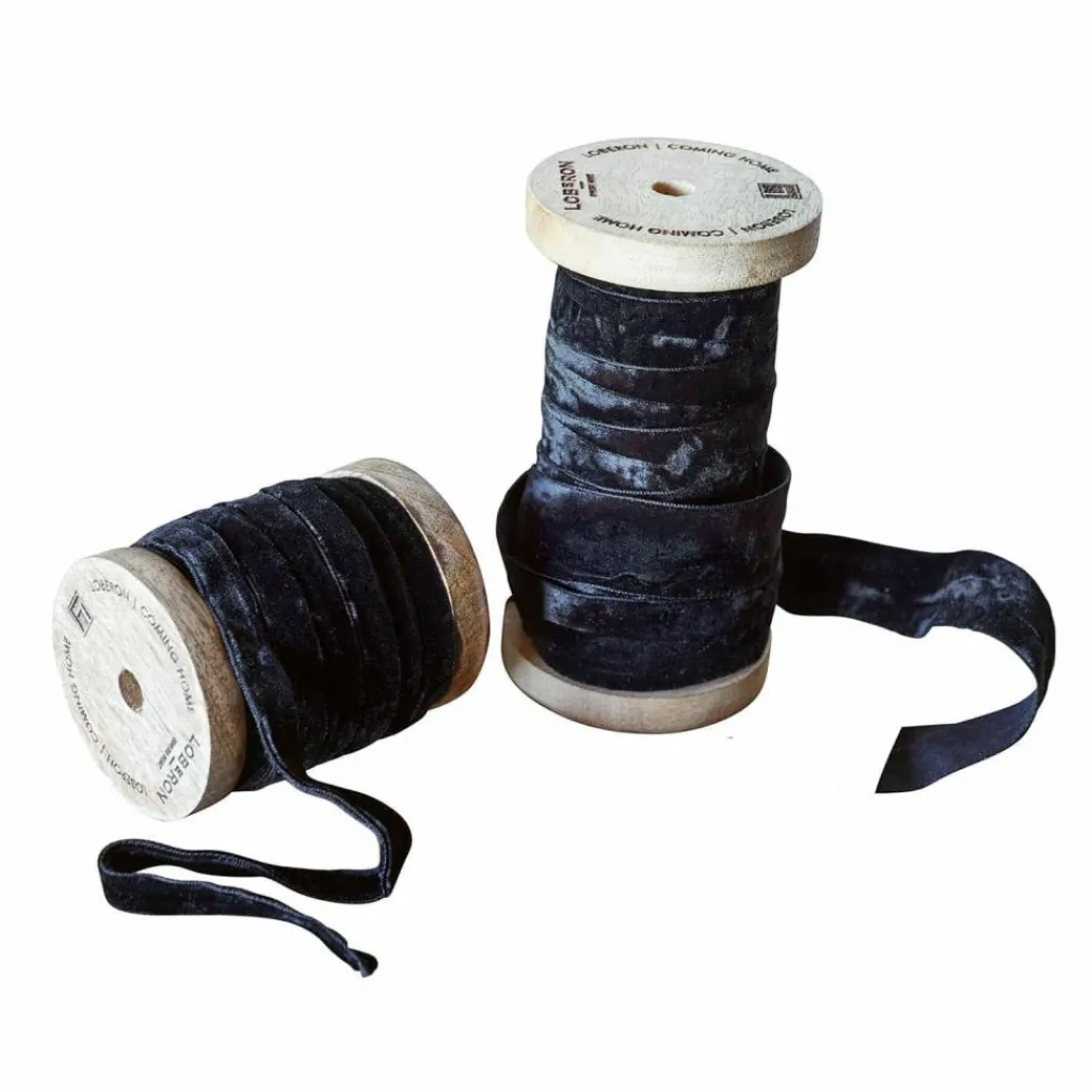 LOBERON Emballages Cadeaux|Accessoires*Lot de 2 bobines de ruban en velours Liandis