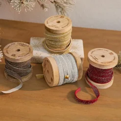 LOBERON Objets Décoratifs|Décoration*Lot de 4 bobines de ruban en velours Verlanne
