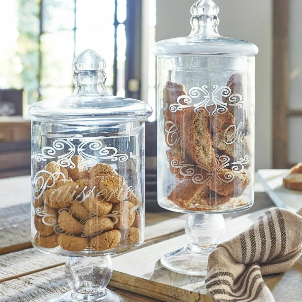 LOBERON Boîtes Et Cloches En Verre|Boîtes Et Cloches En Verre*Lot de 2 bonbonnières Suzie