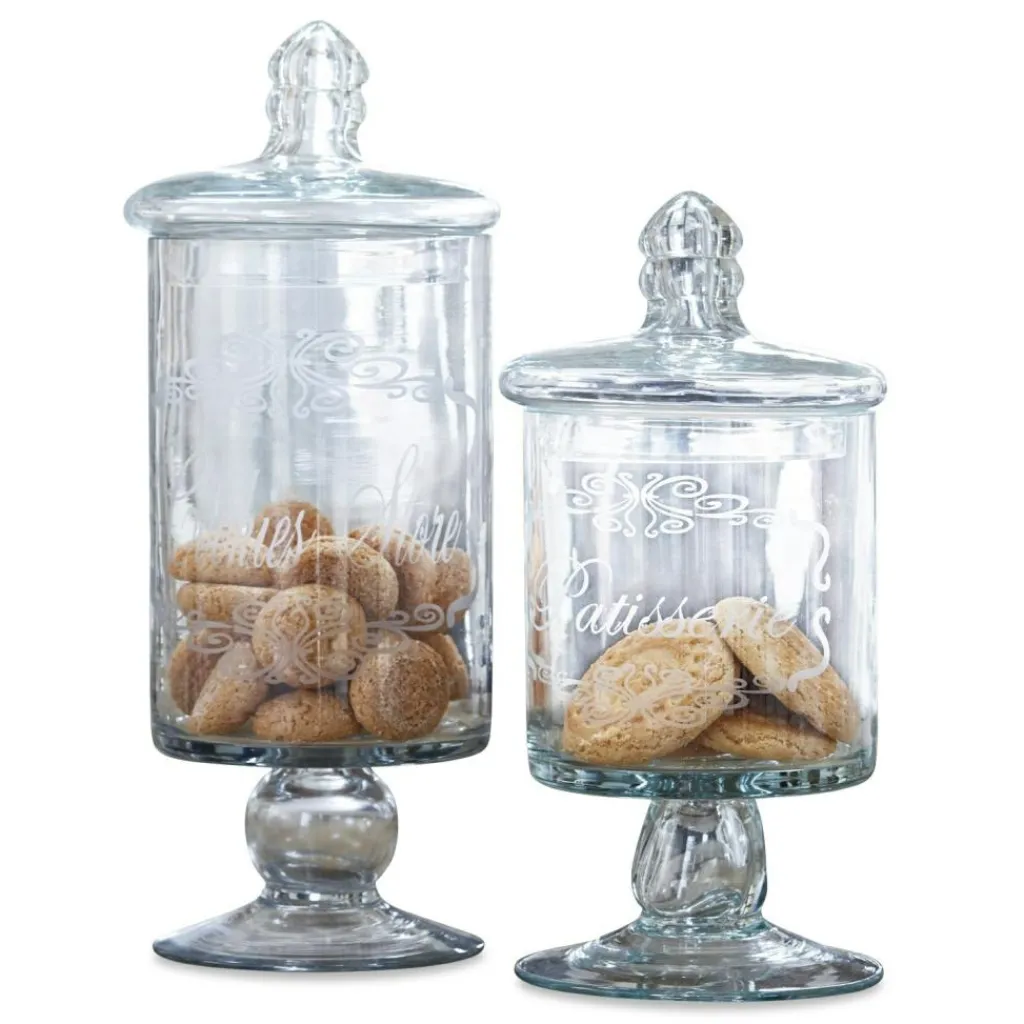 LOBERON Boîtes Et Cloches En Verre|Boîtes Et Cloches En Verre*Lot de 2 bonbonnières Suzie