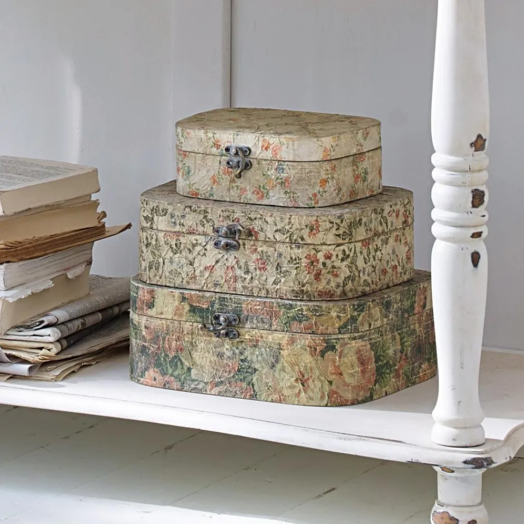 LOBERON Caisses Et Paniers|Rangements*Lot de 3 boîtes Emmylou