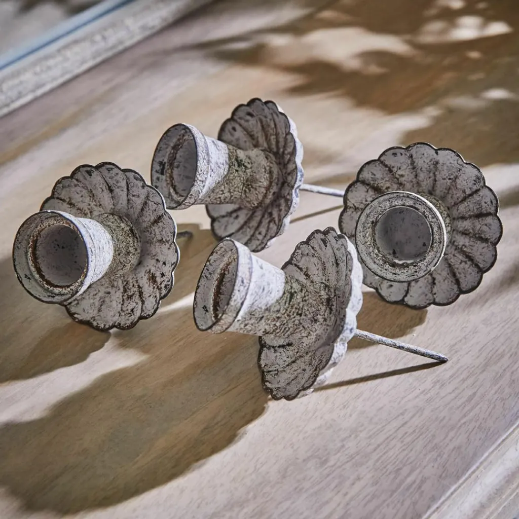 LOBERON Couronnes De L'Avent|Photophores, Chandeliers Et Lanternes*Lot de 4 bougeoirs à piquer Korraine