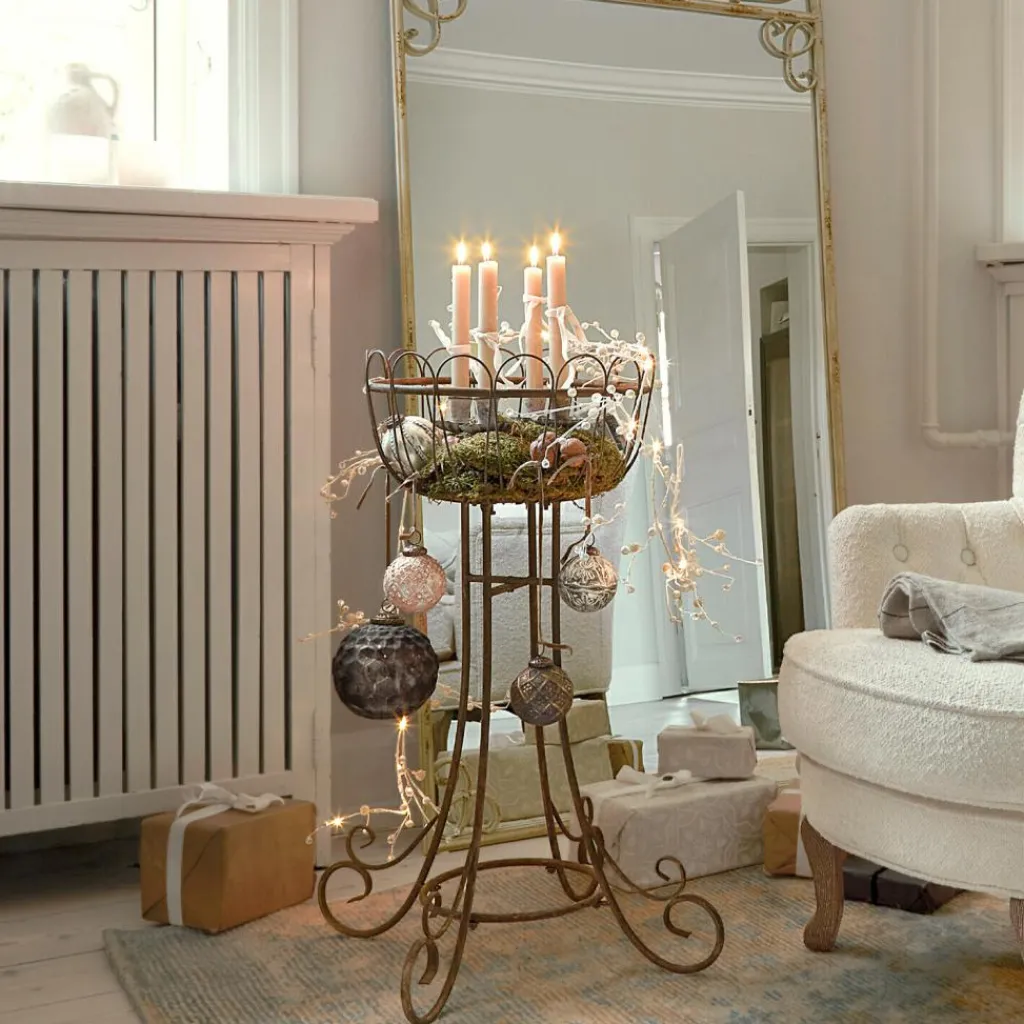 LOBERON Couronnes De L'Avent|Photophores, Chandeliers Et Lanternes*Lot de 4 bougeoirs à piquer Korraine