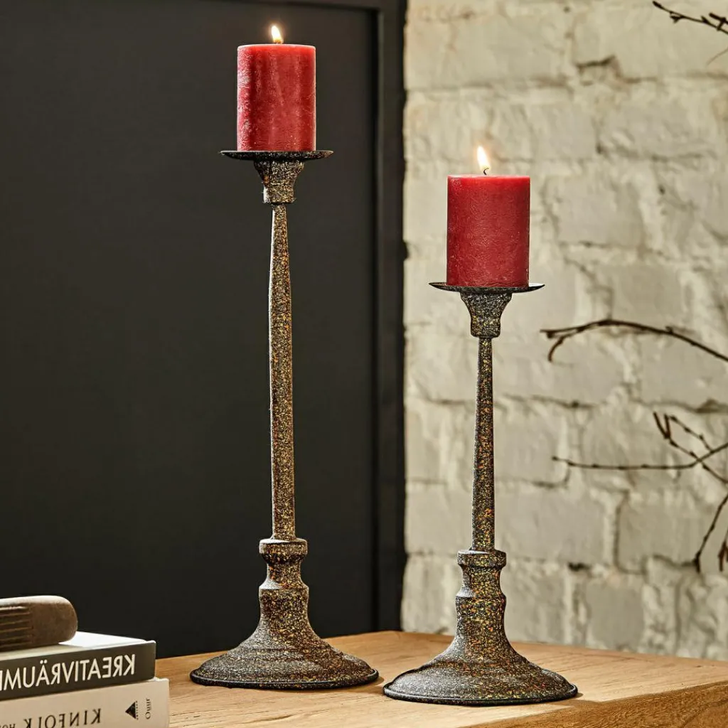 LOBERON Bougeoirs|Porte-Bougies*Lot de 2 bougeoirs Avarin