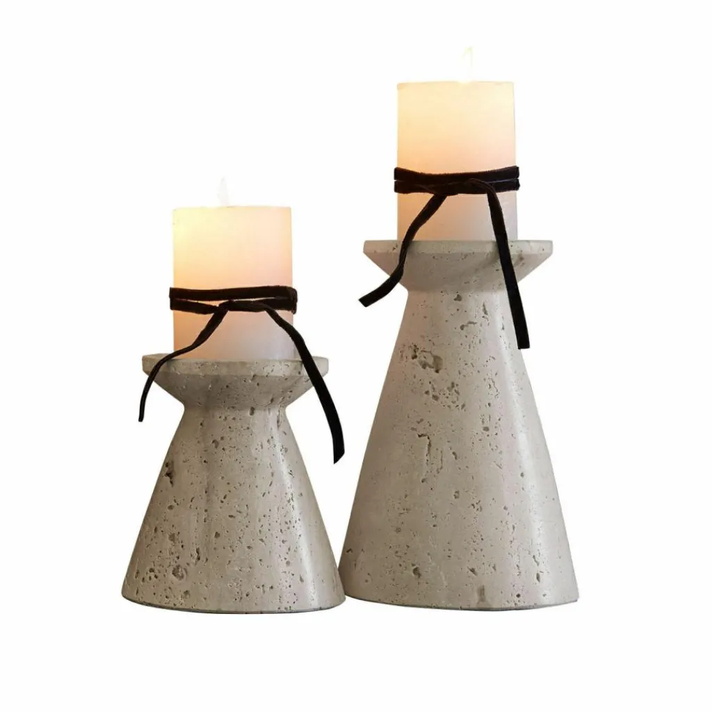 LOBERON Bougeoirs|Porte-Bougies*Lot de 2 bougeoirs Bazrahim