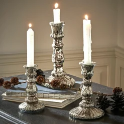LOBERON Décorations De Table De Noël|Photophores, Chandeliers Et Lanternes*Lot de 3 bougeoirs Favalina
