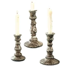 LOBERON Décorations De Table De Noël|Photophores, Chandeliers Et Lanternes*Lot de 3 bougeoirs Favalina