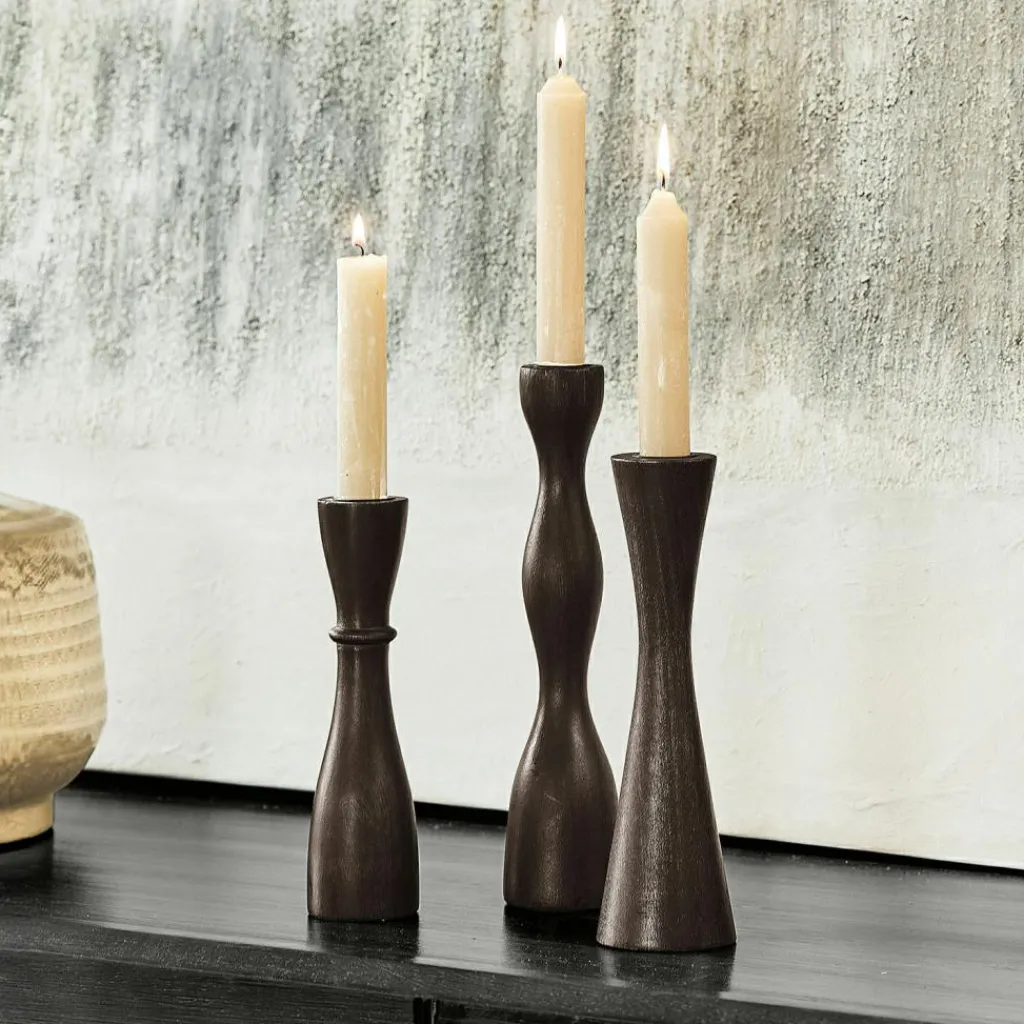LOBERON Bougeoirs|Porte-Bougies*Lot de 3 bougeoirs Méléandre