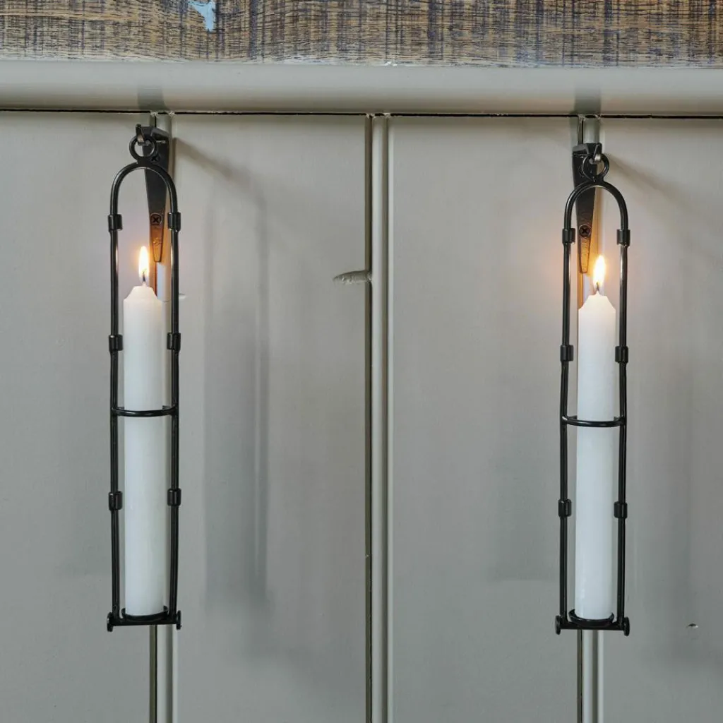 LOBERON Bougeoirs|Porte-Bougies*Lot de 2 bougeoirs muraux Vivendas