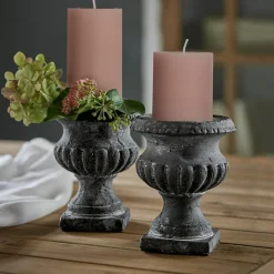 LOBERON Bougeoirs|Porte-Bougies*Lot de 2 bougeoirs Renny