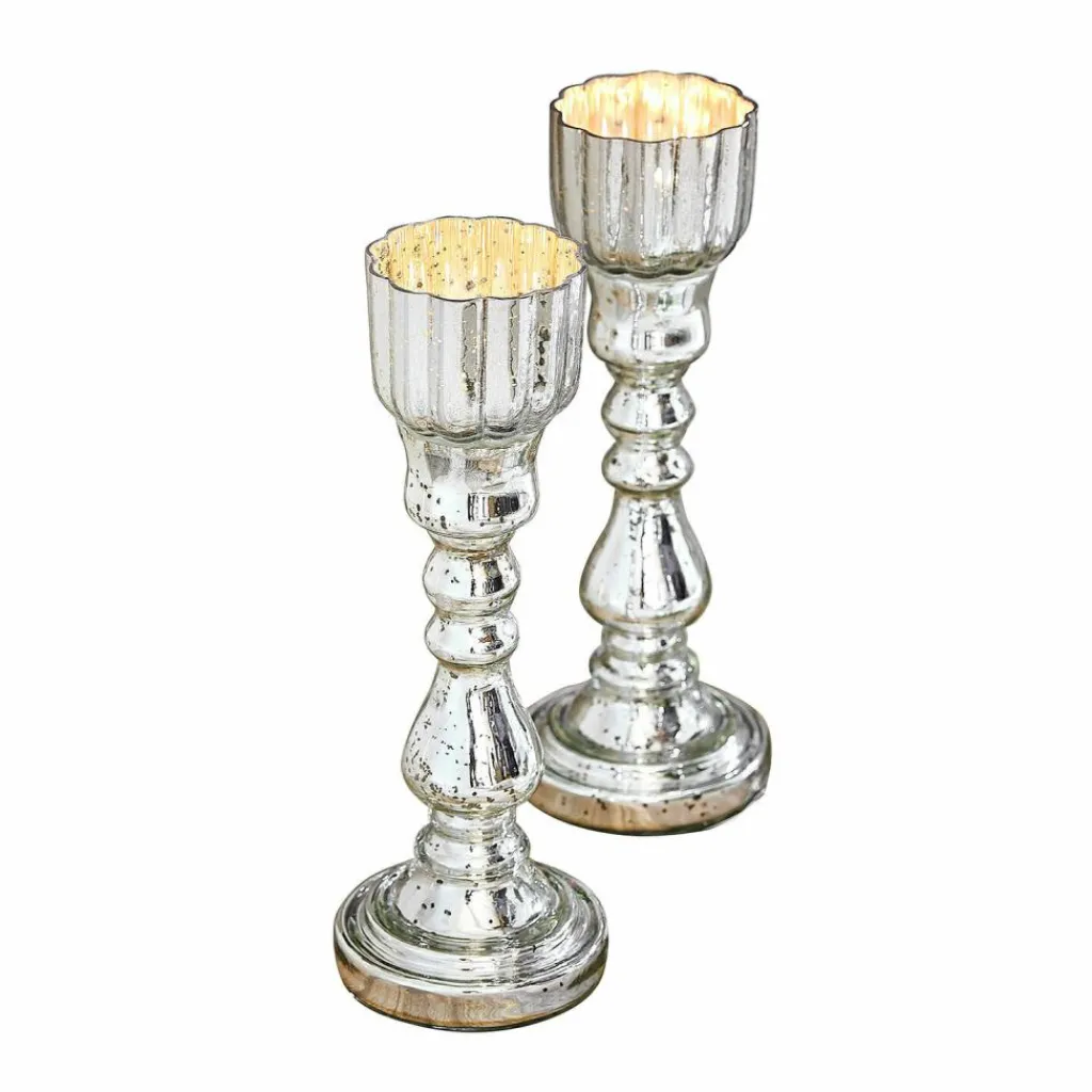 LOBERON Bougeoirs|Porte-Bougies*Lot de 2 bougeoirs Velanor