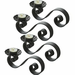 LOBERON Bougeoirs|Porte-Bougies*Lot de 4 bougeoirs Vorelin