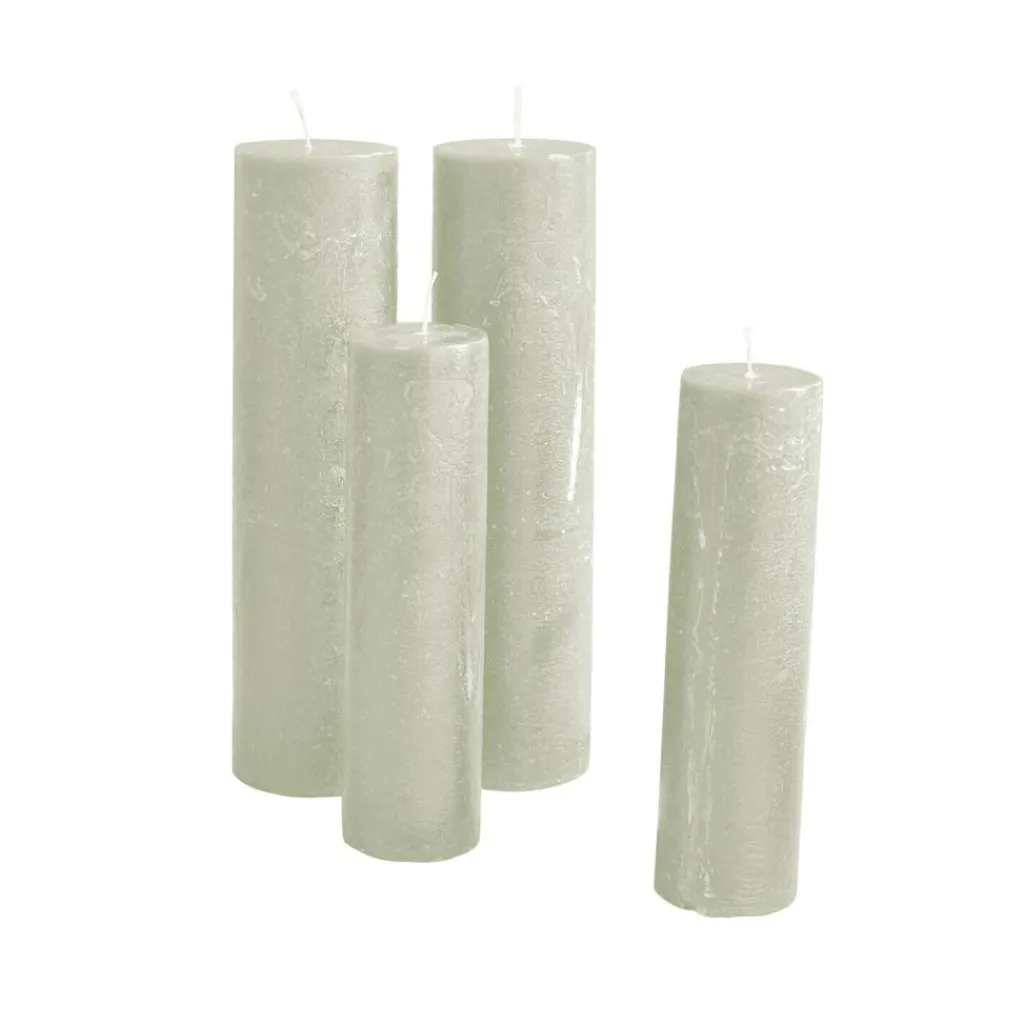 LOBERON Bougies|Porte-Bougies*Lot de 4 bougies Avinal
