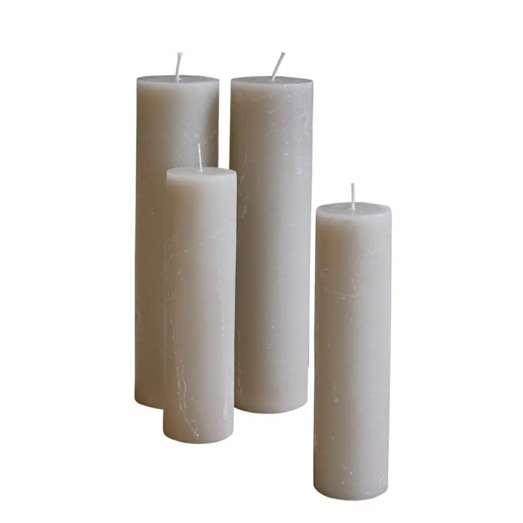LOBERON Bougies|Porte-Bougies*Lot de 4 bougies Avinal