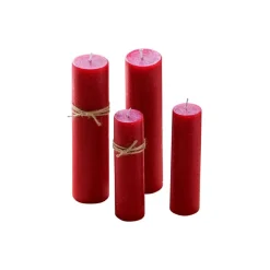 LOBERON Bougies|Porte-Bougies*Lot de 4 bougies Avinal