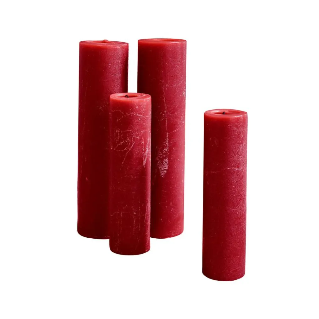 LOBERON Bougies|Porte-Bougies*Lot de 4 bougies Avinal
