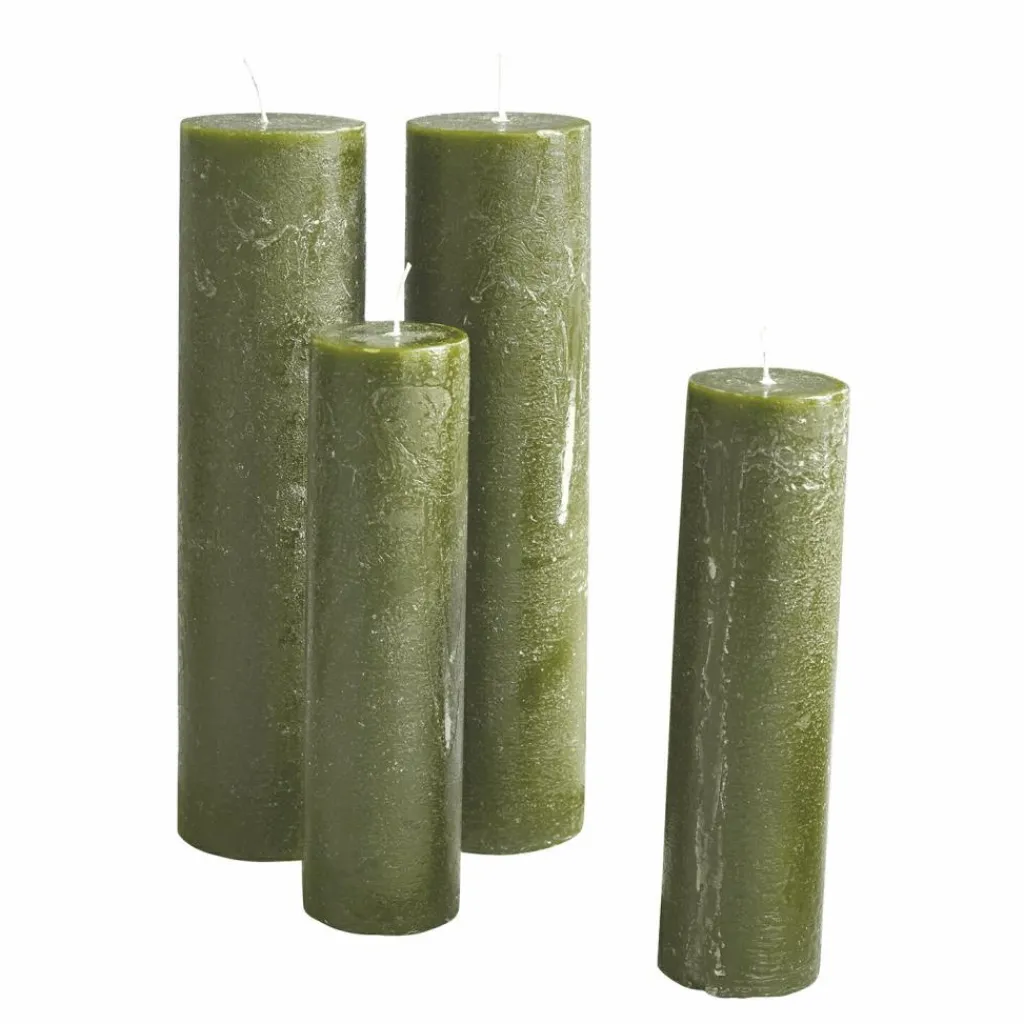 LOBERON Bougies|Porte-Bougies*Lot de 4 bougies Avinal