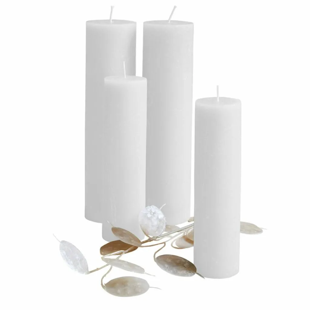 LOBERON Bougies|Porte-Bougies*Lot de 4 bougies Avinal
