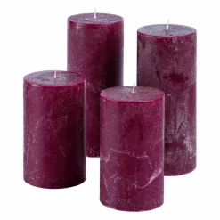 LOBERON Bougies|Porte-Bougies*Lot de 4 bougies Berekua