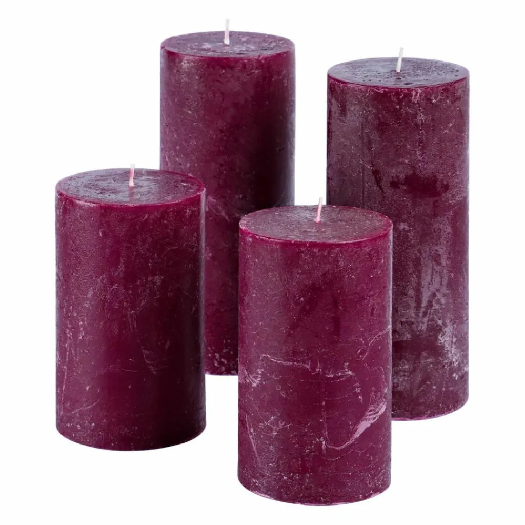 LOBERON Bougies|Porte-Bougies*Lot de 4 bougies Berekua